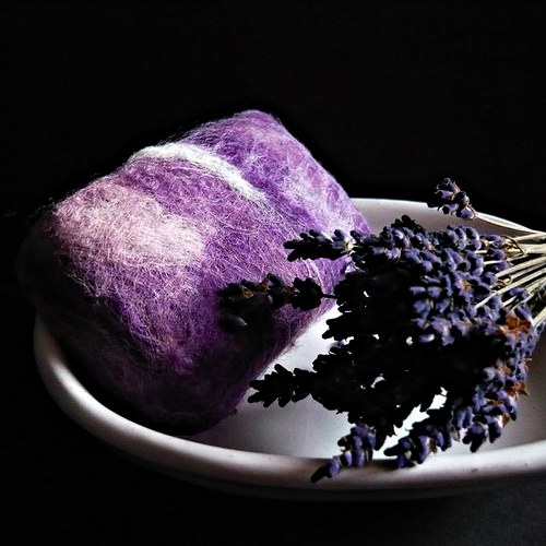 Plstěné mýdlo - Lavendel — foto 1