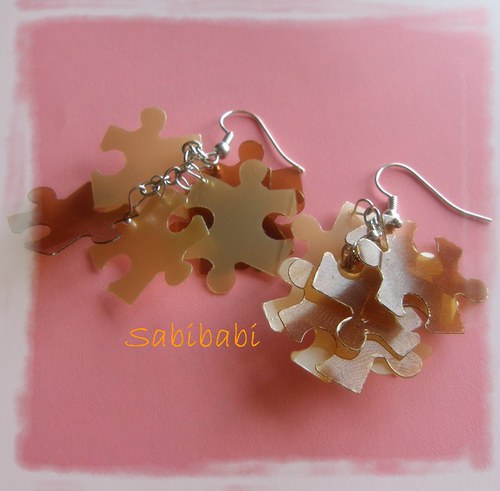 Puzzle - hnědá Retro PET — foto 1