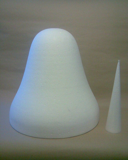 Zvon z polystyrenu 35 cm výška — foto 1