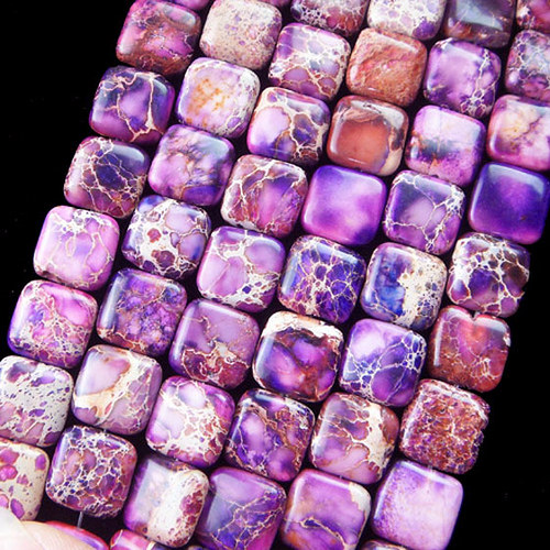 Variscit 12x12mm - Fialový — foto 1
