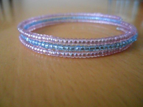 Dětský náramek - blue pink romance — foto 1