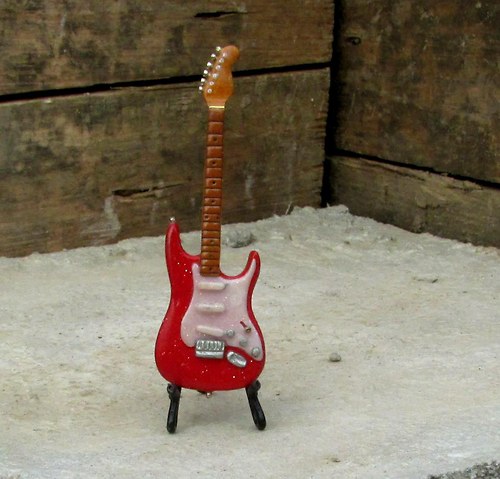 Kytara Fender Stratocaster-červený,,David Gilmour"