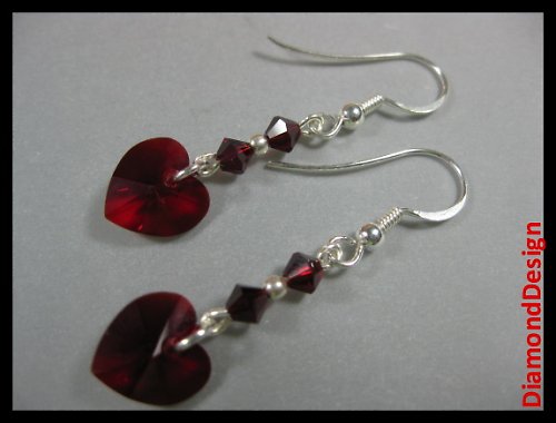 Siam Heart Medium Long Swarovski Ag 925 — foto 1