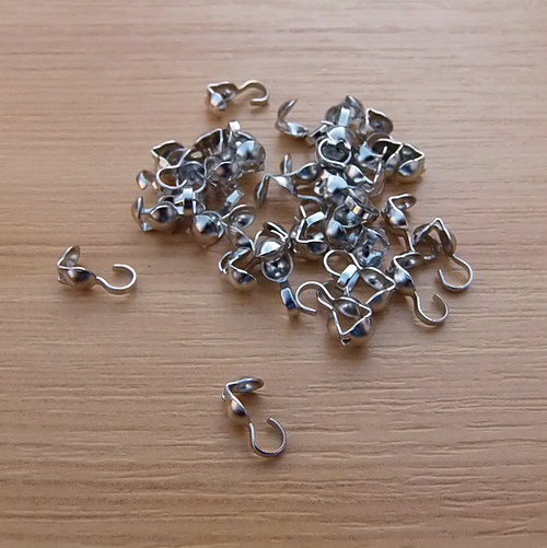 Kalota - 9x3mm platina - 30 kusů