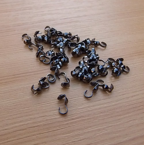 Kalota - 9x3mm - gunmetal - 30 kusů
