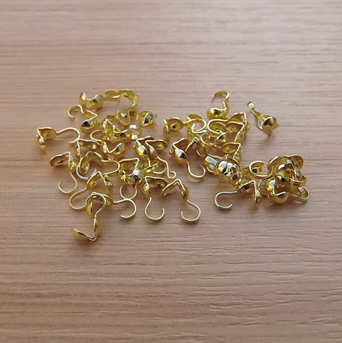 Kalota - 9x3mm - zlatá - 30 kusů