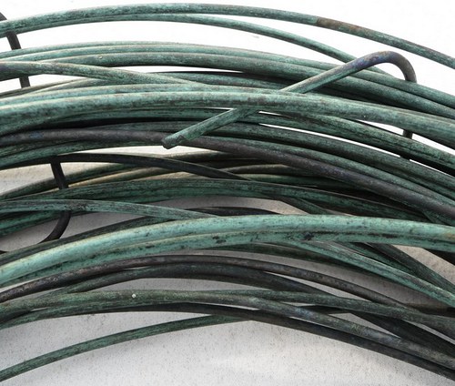 Měděný drát přírodní patina průměr 3,55mm