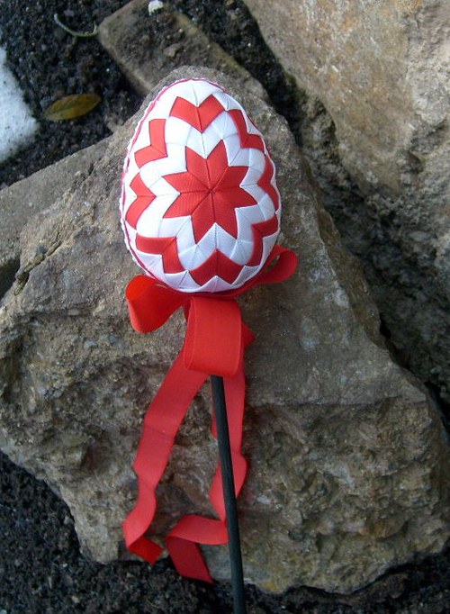 SLEVA!!! Velikonoční vejce červenobílé — foto 1