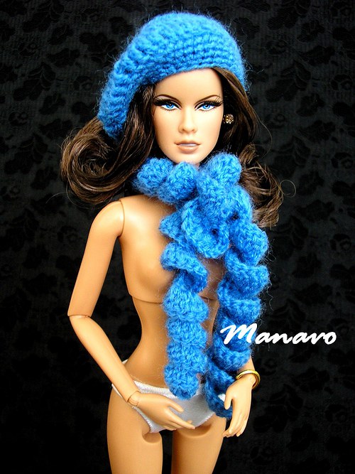 Modrá zimní souprava pro Barbie — foto 1