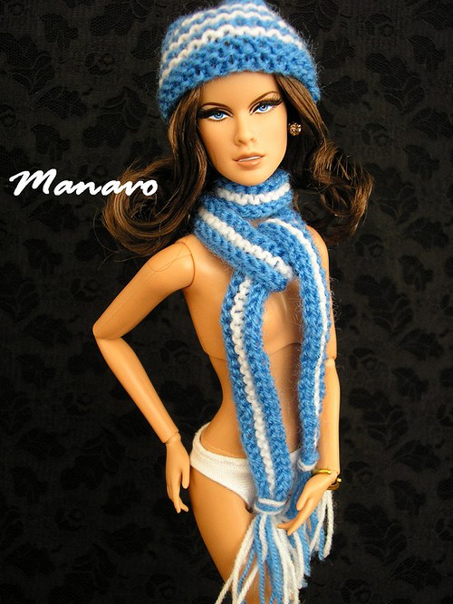 Modrá zimní souprava pro Barbie — foto 1
