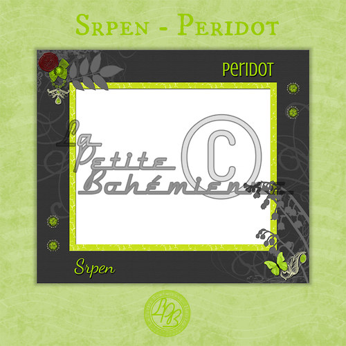 Ozdobný rámeček SRPEN - PERIDOT (Minisada 08) — foto 1