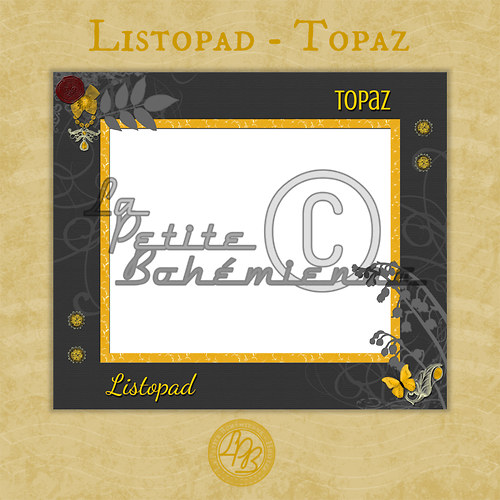 Ozdobný rámeček LISTOPAD - TOPAZ (Minisada 11) — foto 1