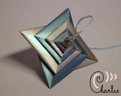 Baňka Espiral - silver-blue — foto 1