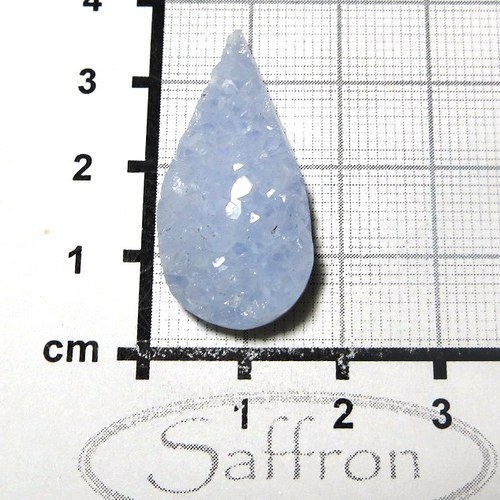 R Drůzka -kabošon, modrý chalcedon Extra č.4 — foto 1
