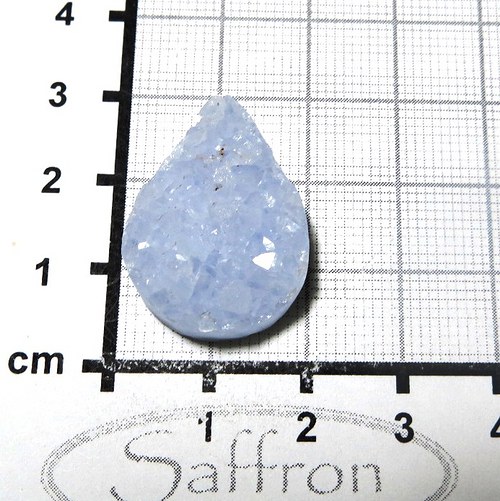 Drůzka -kabošon, modrý chalcedon Extra č.5 — foto 1