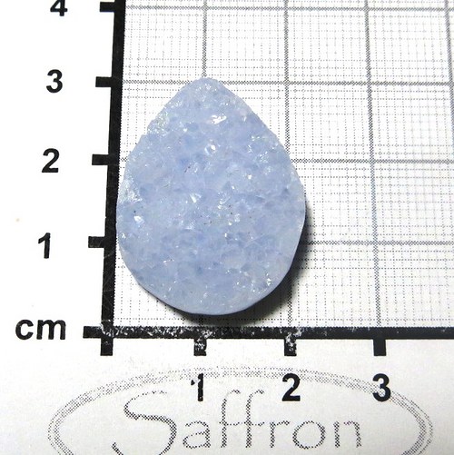 Drůzka -kabošon, modrý chalcedon Extra č.6 — foto 1