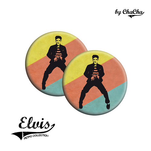 Elvis - náušnice pecky