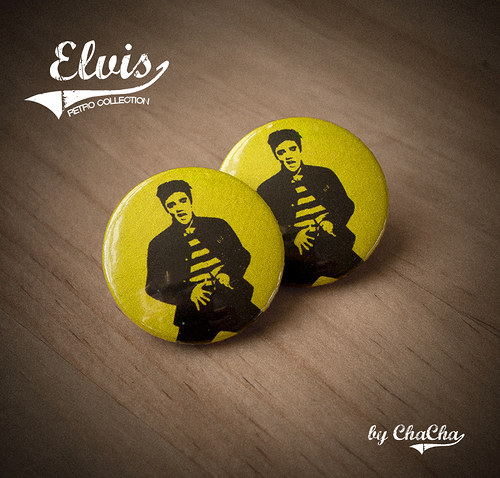 Elvis - náušnice pecky — foto 1