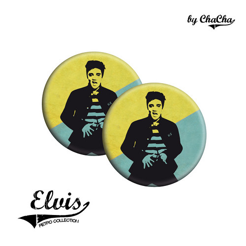 Elvis - náušnice pecky