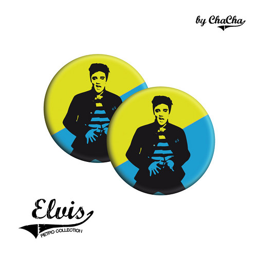 Elvis - náušnice pecky