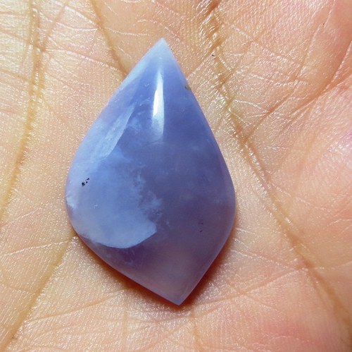 Extra Modrý chalcedon ,kabošon č.6 — foto 1