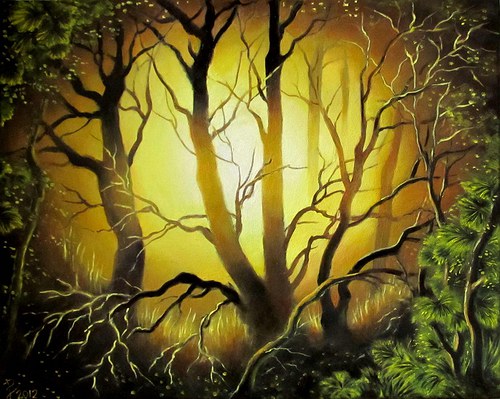 Šerosvit - olejomalba 40 x 50 cm — foto 1