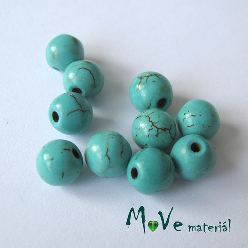 Korálky Tyrkenit 6mm, 10ks — foto 1