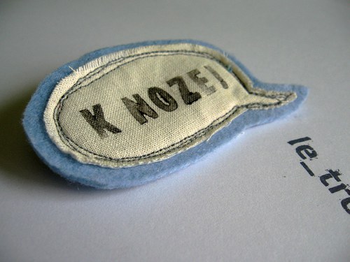 K NOZE! pejskařská brož — foto 1
