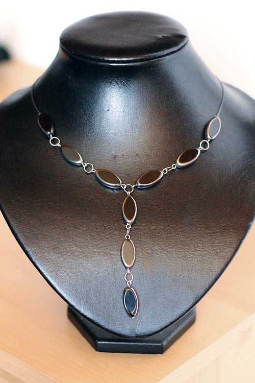 Moon glass black - náhrdelník - na přání — foto 1