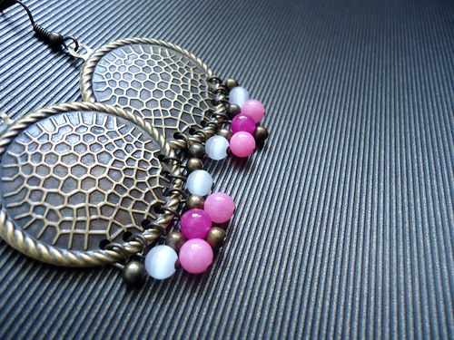 Náušnice "Ethno pink" — foto 1