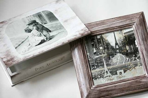 Krabička a obrázek Paříž — foto 1