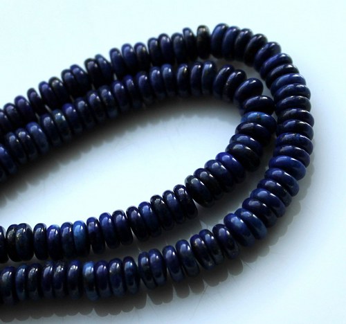 Rondelky lapis-lazuli - 5ks. — foto 1