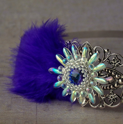 Ultraviolet Lady - čelenka na přání... — foto 1