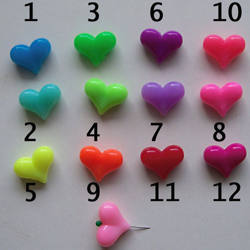 Korálky akryl srdce NEON/ růžová tm.č.12/23mm/ 2ks