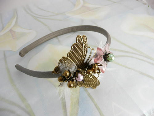 Golden butterfly - čelenka na přání — foto 1