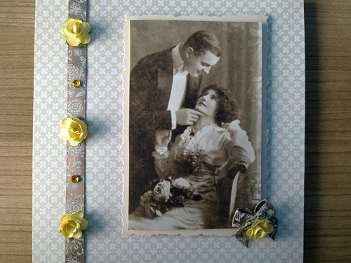 Scrapbookové přání s růžemi - Lovers.. — foto 1