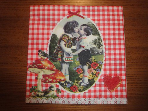 Ubrousek na decoupage - pusinky — foto 1