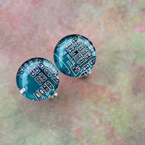 IT manžetové knoflíčky /turquoise/ — foto 1