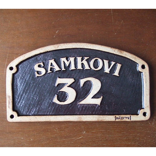 Domovní číslo - formát "velká Garage"