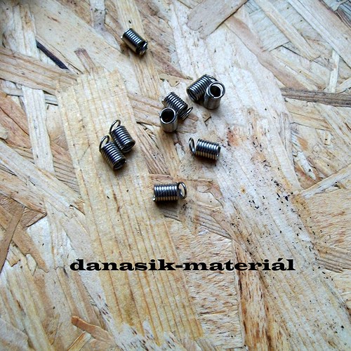 Rhodiované Pružinky 9x5 mm — foto 1