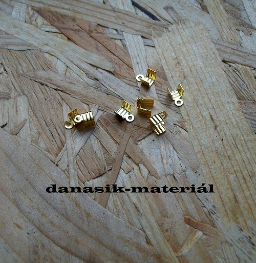 KONCOVKY ZLATÉ 7x4 mm — foto 1