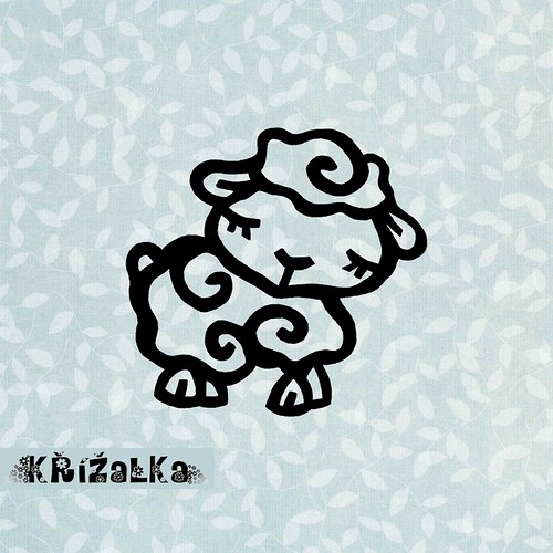 Ovečka - razítko 4,5 x 4,5 cm — foto 1
