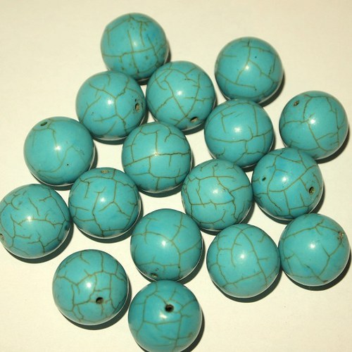 Tyrkys - Tykenit kuličky 16 mm — foto 1