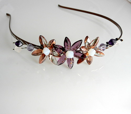 Čelenka : " Violet copreus flowers " — foto 1