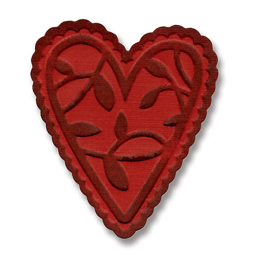 Sizzix Embosslits Die - Heart, Lacy — foto 1