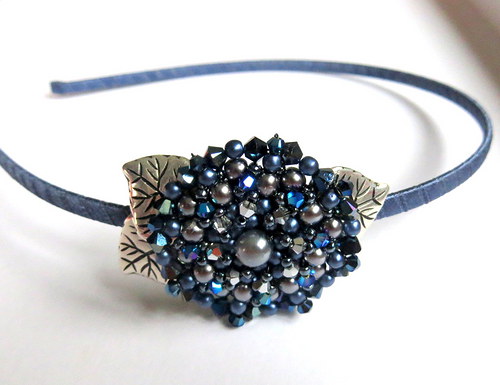 Čelenka "Navy blue" — foto 1