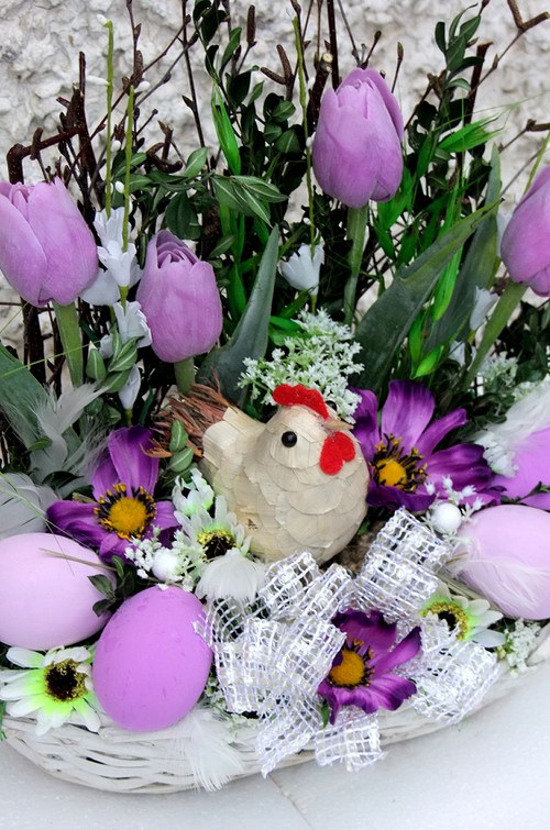 Jarní koš - do fialova — foto 1