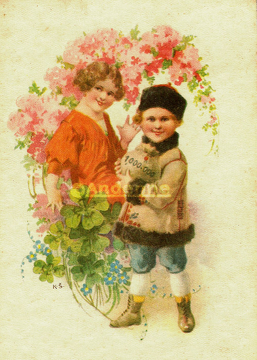 Vintage motiv Štěstí