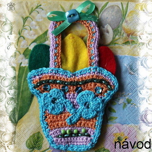 Návod_háčkovaný košík — foto 1
