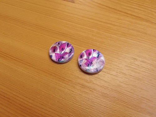 Perleťové placky 20 mm - 2 kusy